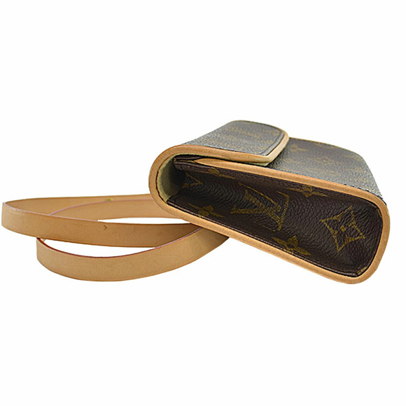 Louis Vuitton waist bag Clutch Monogram Pochette Florentine canvas brown